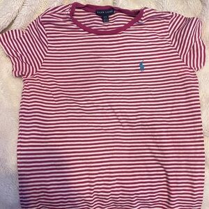 Polo Ralph Lauren Magenta & White striped Women’s shirt